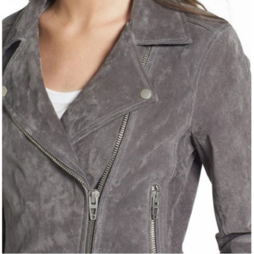 BlankNYC Gray Suede Leather
Asymmetrical Moto Jacket New Size XS - Picture 7 of 14